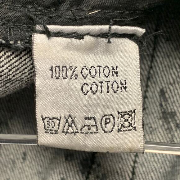 DIOR HOMME Size 32 Black Distressed Cotton Button Fly Jeans - Picture 5 of 6